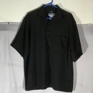 Untied Men Black Shirt
